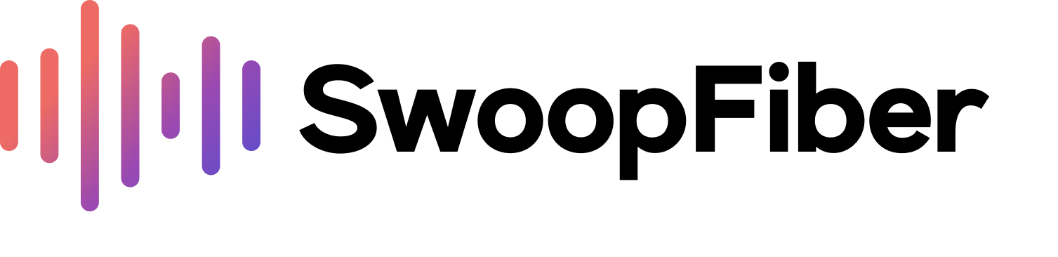 SwoopFiber logo black text